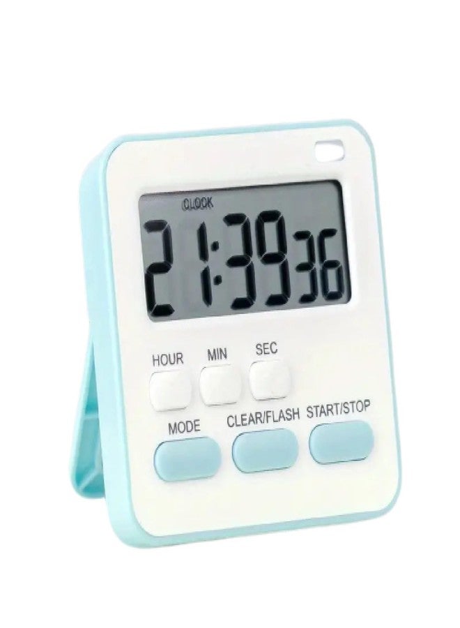 KRIVETY Timer,Digital Kitchen Timer,Magnetic Countdown Up Cooking Digital Accessaries,Loud Alarm Stand Timer,Classroom Timer for Teachers,Dorm Essenitals,Kitchen Stuff,Clearance (Blue) - Image 1